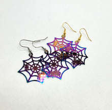 Load image into Gallery viewer, Laser Cut Spider Web Earrings
