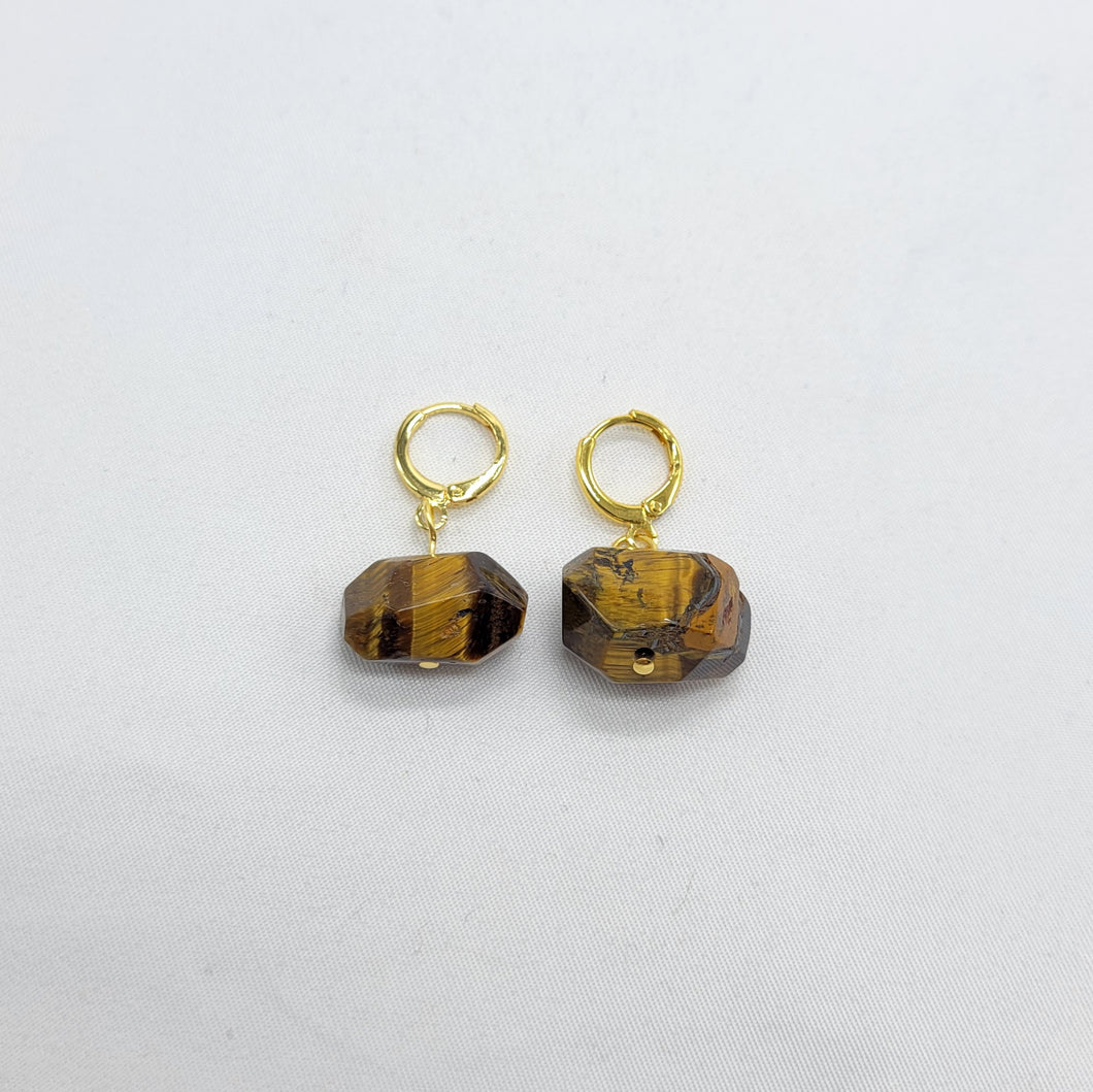 Tigereye Pebble Earrings