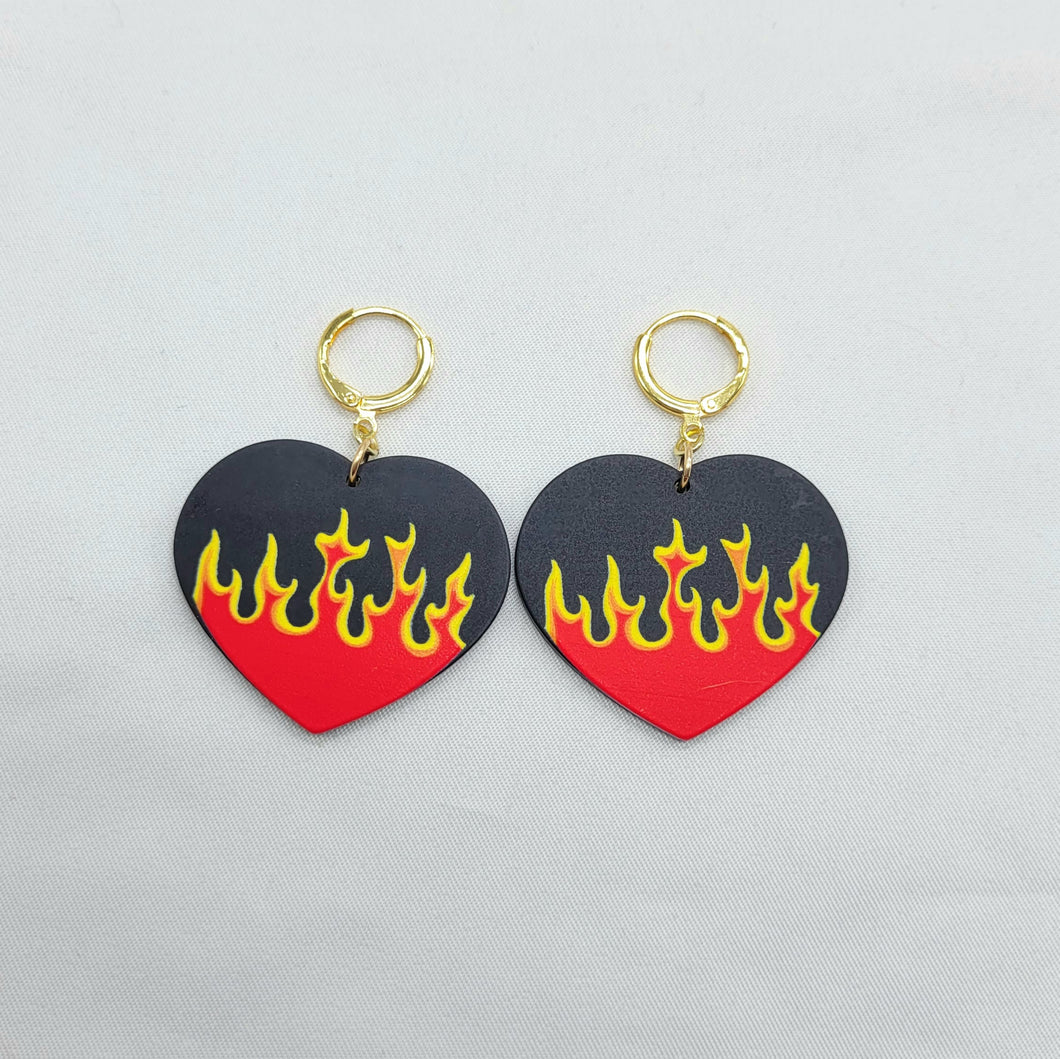 Flaming Heart Huggies