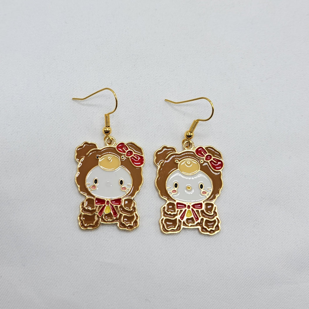 Hello Kitty Enamel Earrings