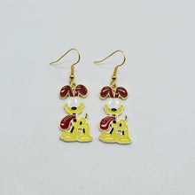 Load image into Gallery viewer, Comic Cat and Dog Earrings
