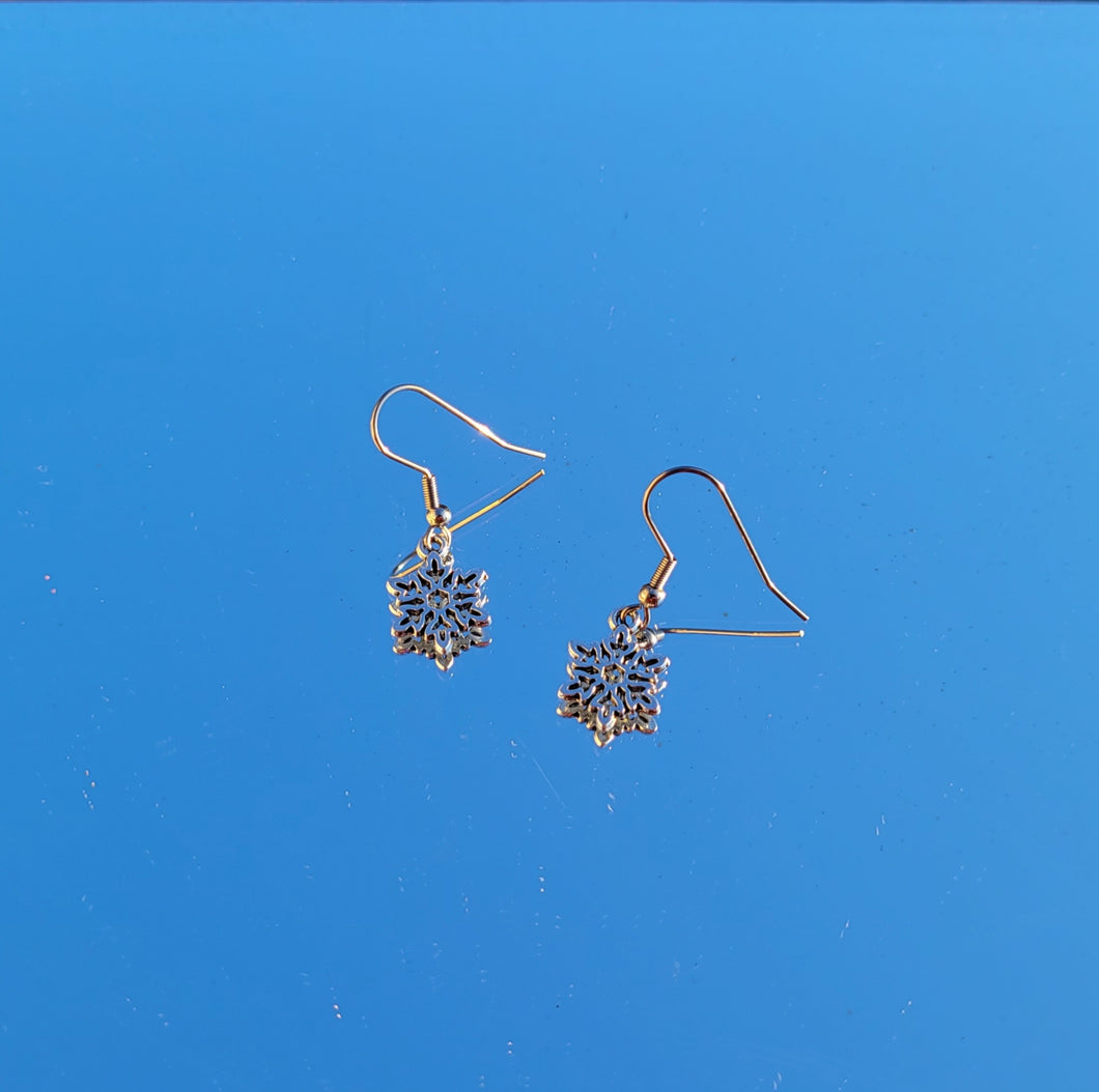 Silver Snowflake Earrings