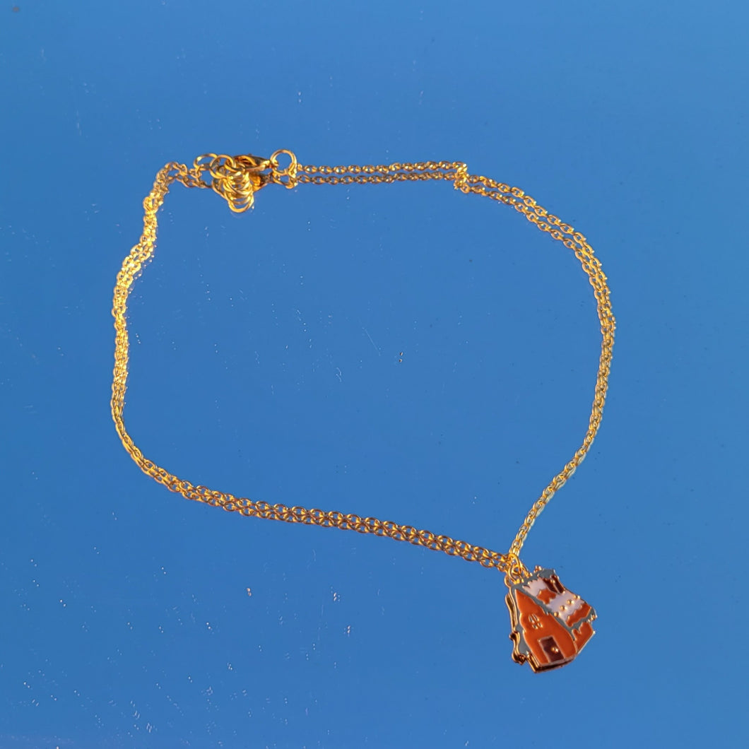 Gingerbread House Necklace