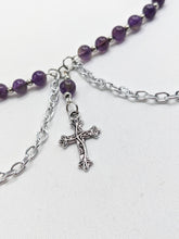 Load image into Gallery viewer, Amethyst Cross Necklace
