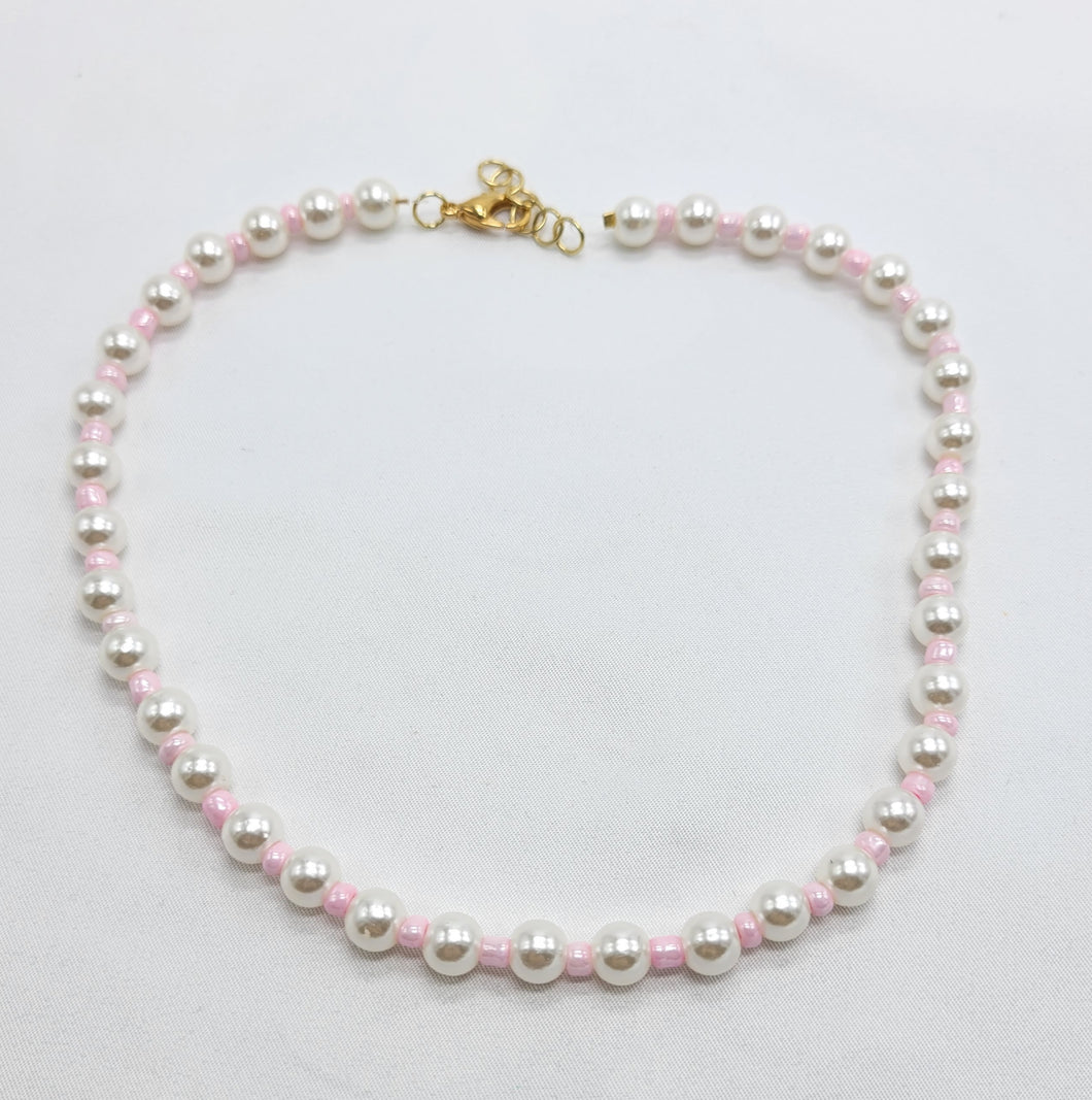 Angel's Aura in Pink Necklace