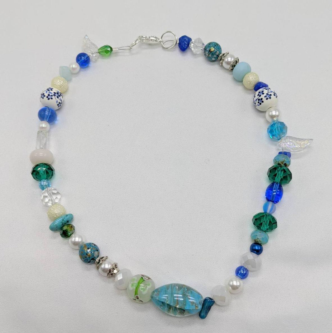 Beads of Blue Necklace