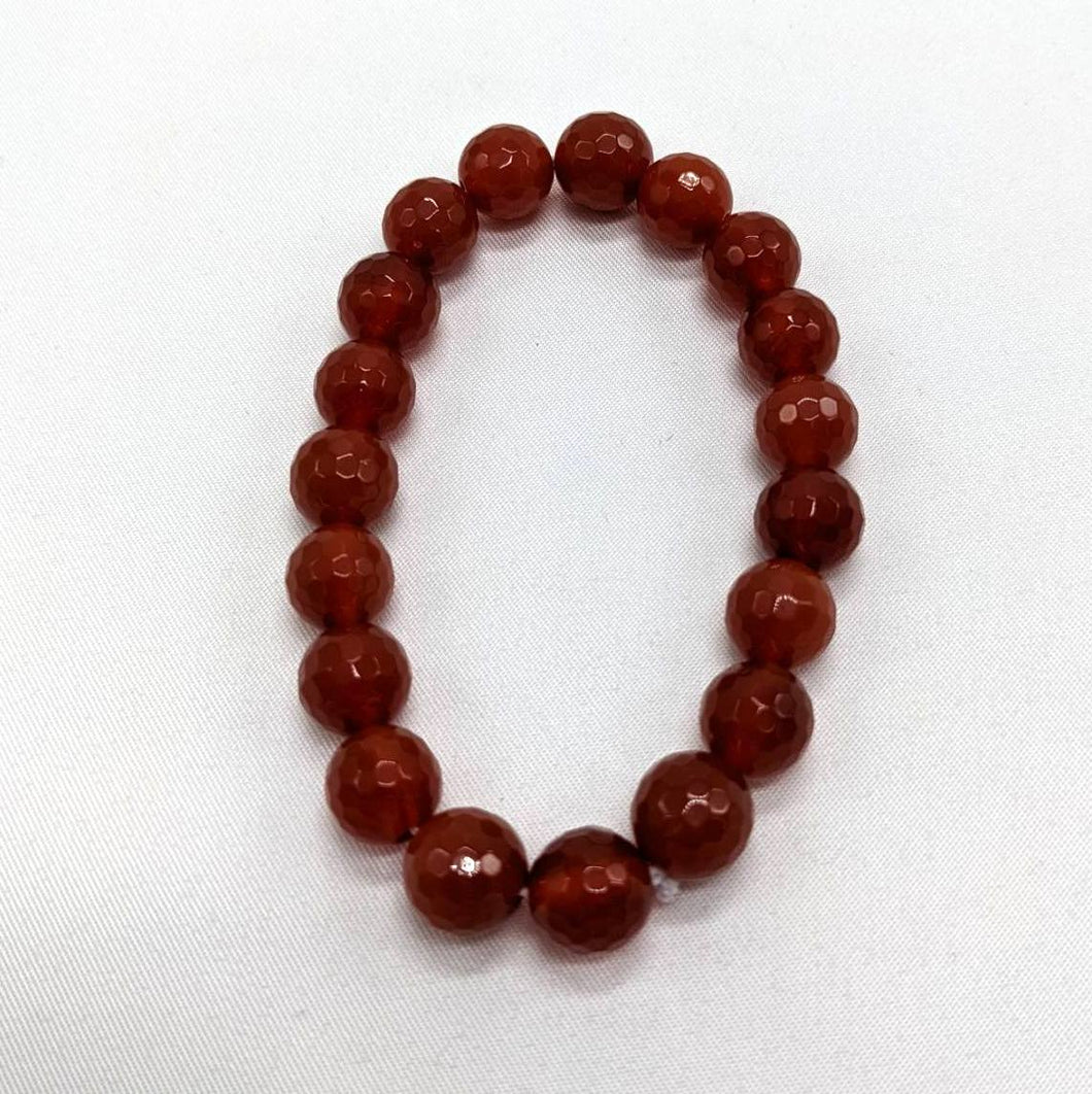 Faceted Carnelian Bracelet