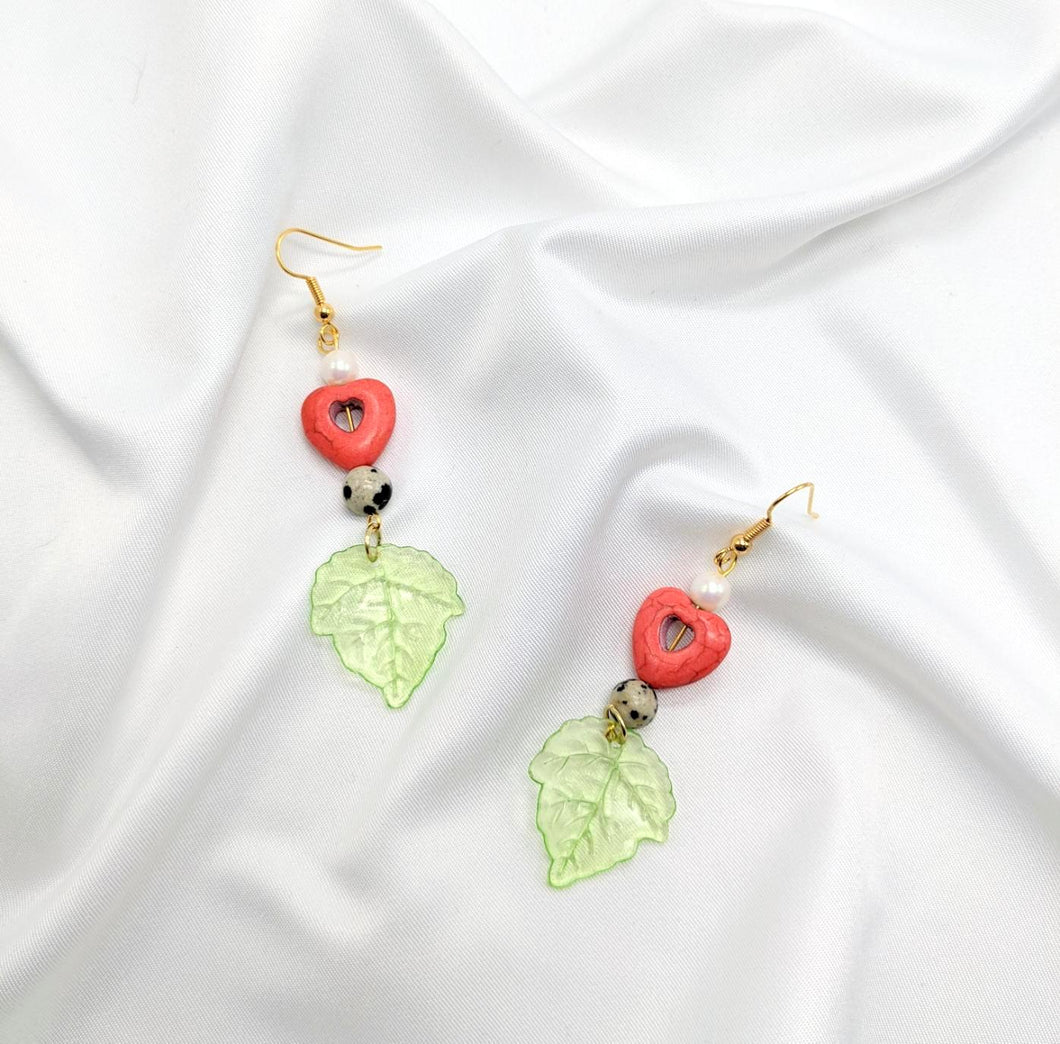 Hearts and Leaves Earrings