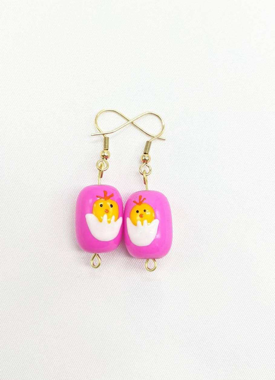 Spring Chicken Earrings