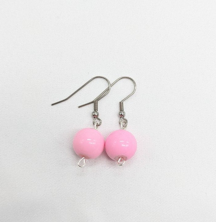 Simple Pink Earrings