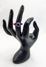 Load image into Gallery viewer, Evil Eye on Magenta Ring
