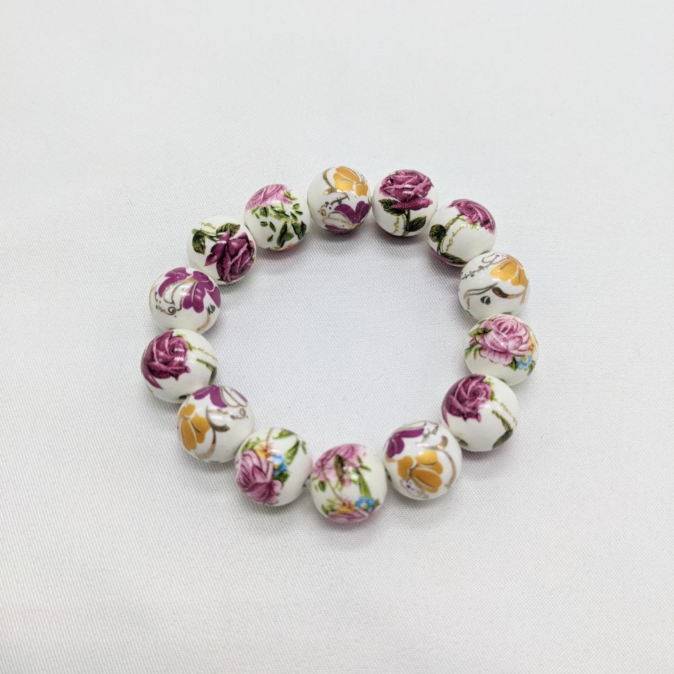 Ceramic Flower Bracelet