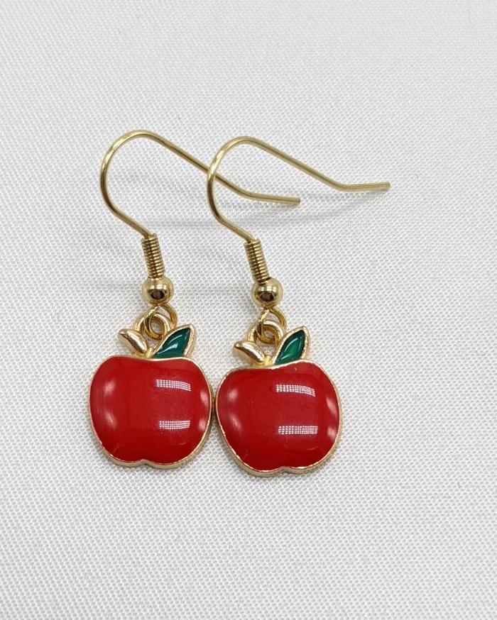 Fruit Salad Apple Earrings