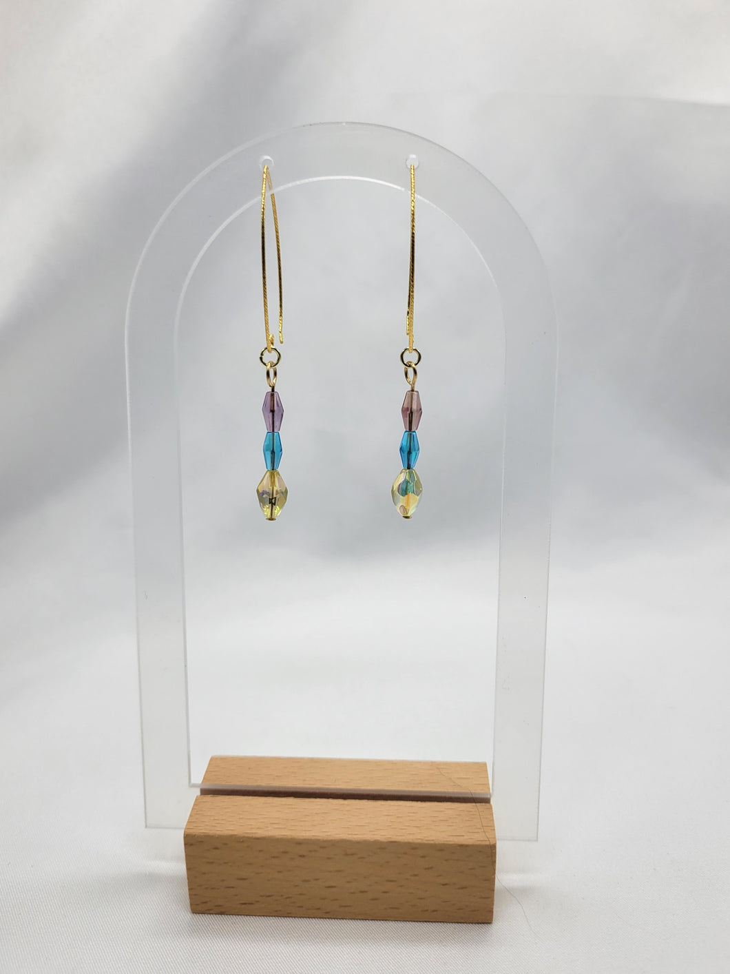 Triple Crystal Earrings