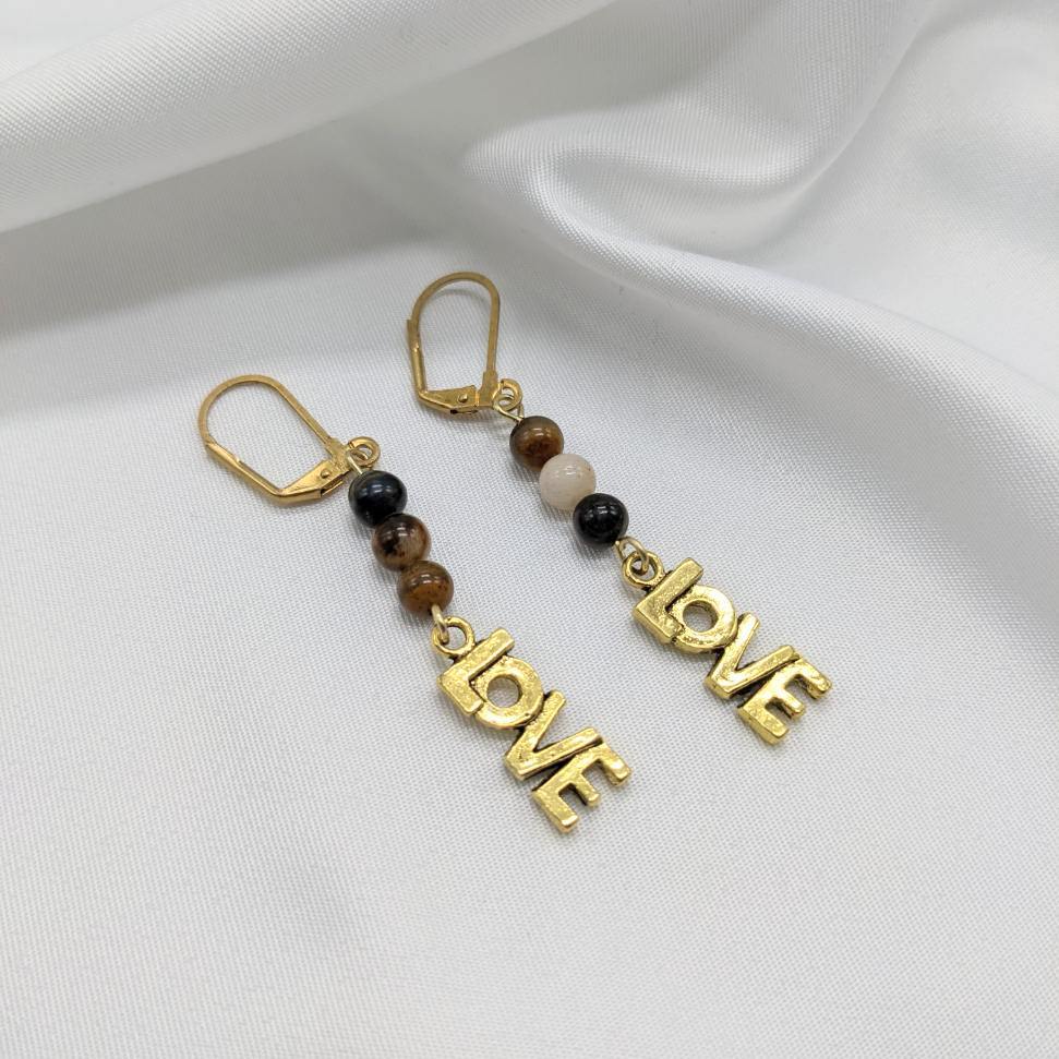 Tigereye Love Earrings