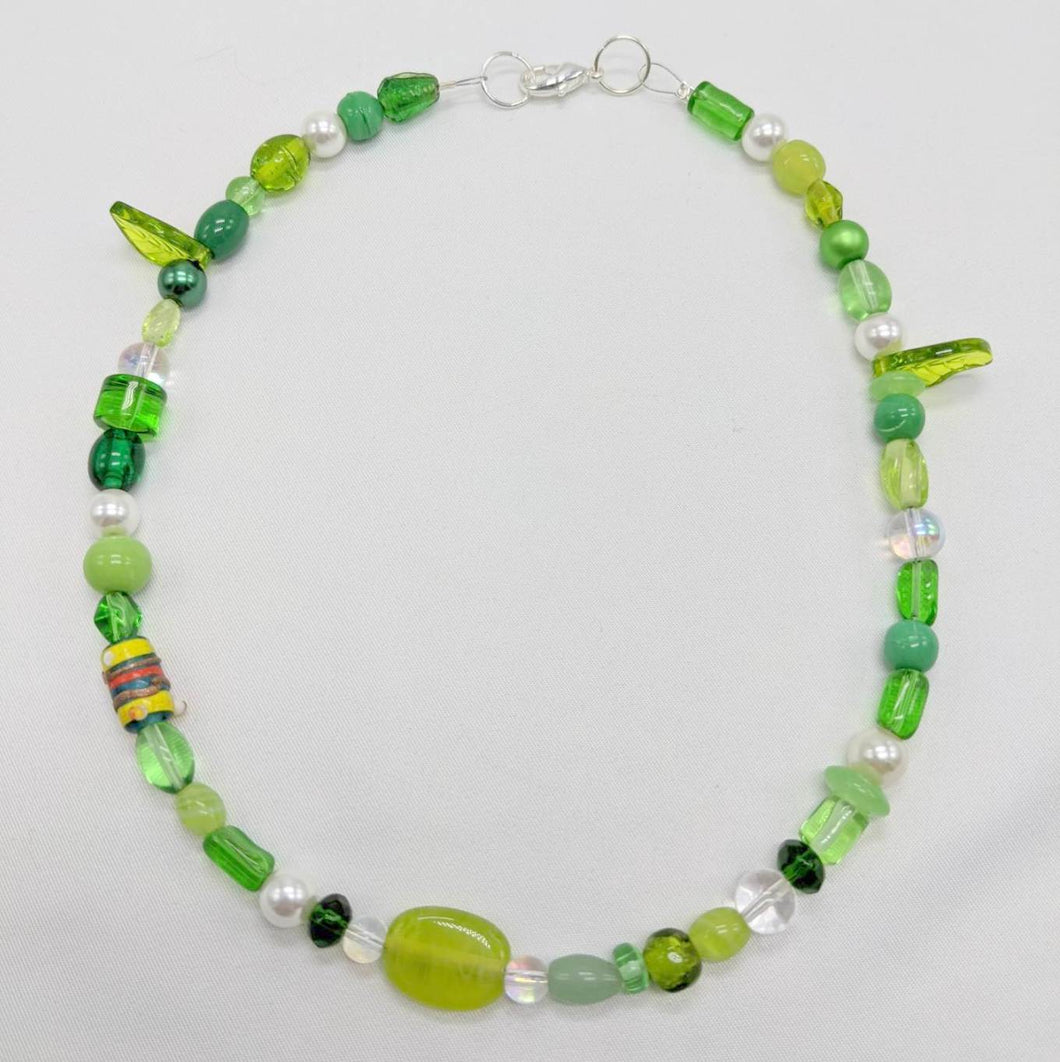 Beads of Green Necklace