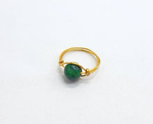 Load image into Gallery viewer, Ruby Zoisite on Gold Ring
