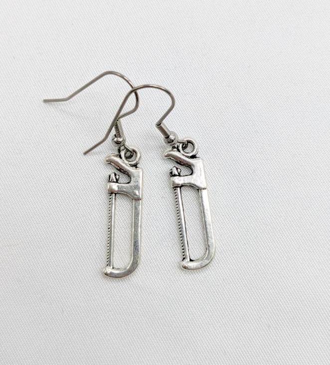Tools of the Trade Hacksaw Earrings
