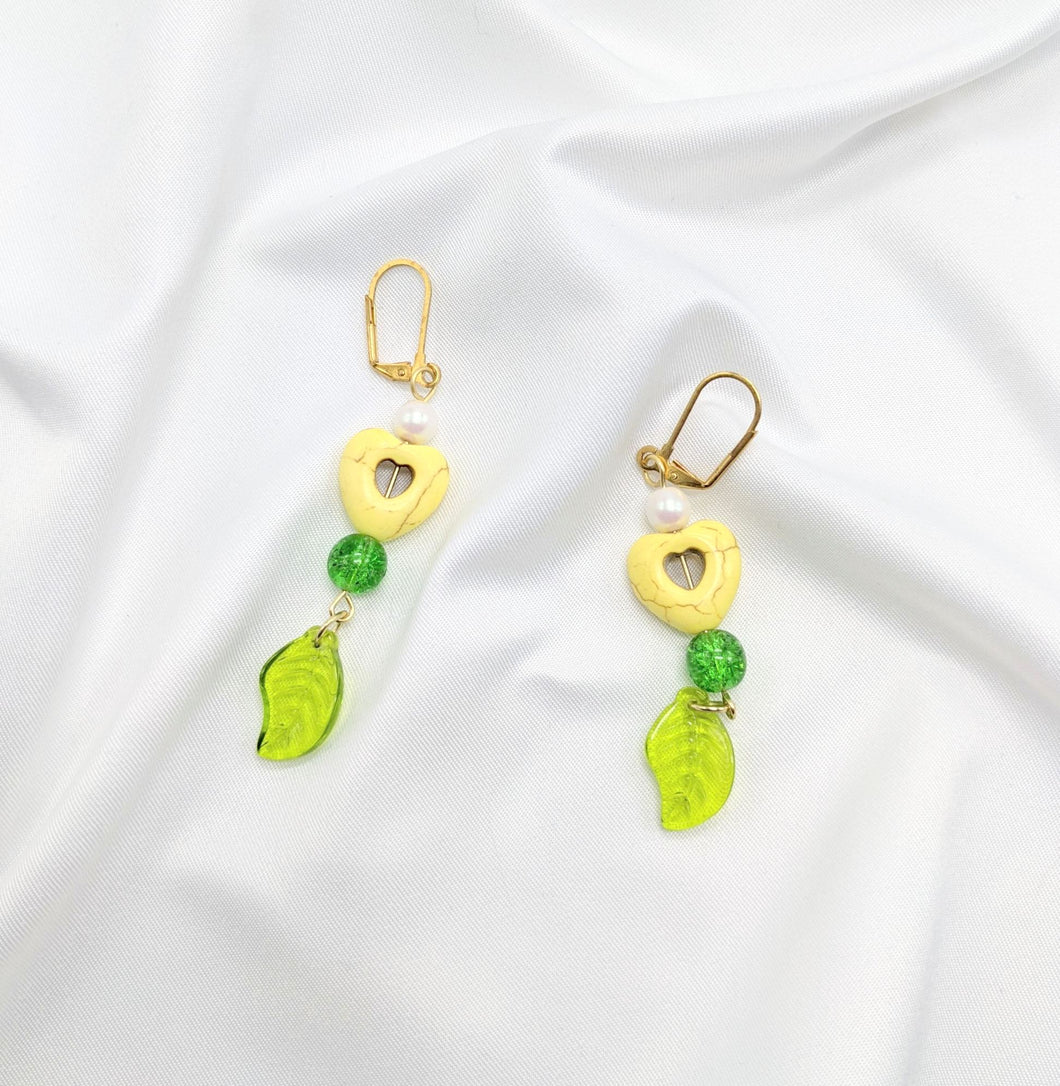 Hearts and Leaves Earrings