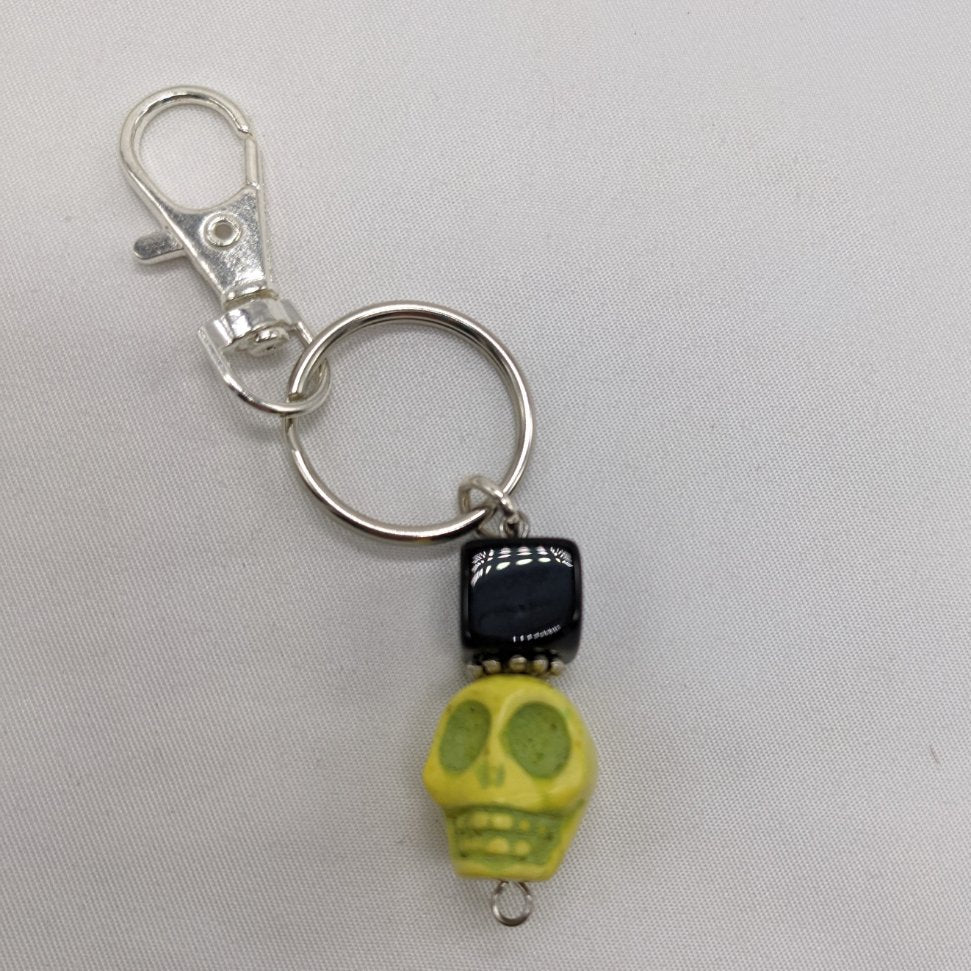 Yellow Skull Key Chain