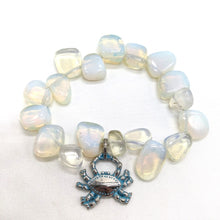 Load image into Gallery viewer, Crab and Sea Opal Bracelet
