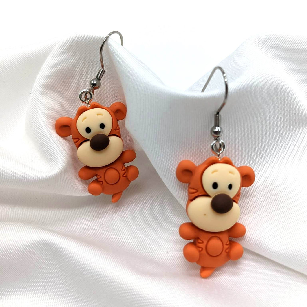 Cartoon Tiger Earrings