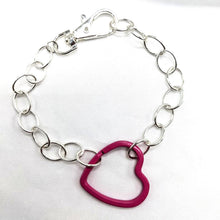 Load image into Gallery viewer, Hot Pink Heart Anklet
