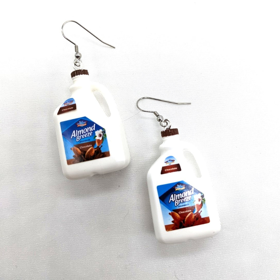 Chocolate Almond Milk Earrings