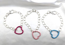 Load image into Gallery viewer, Hot Pink Heart Anklet

