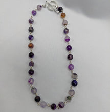 Load image into Gallery viewer, Purple Agate Choker Necklace
