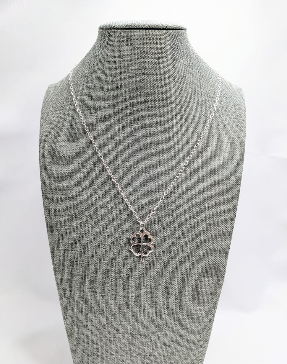 Silver Shamrock Necklace