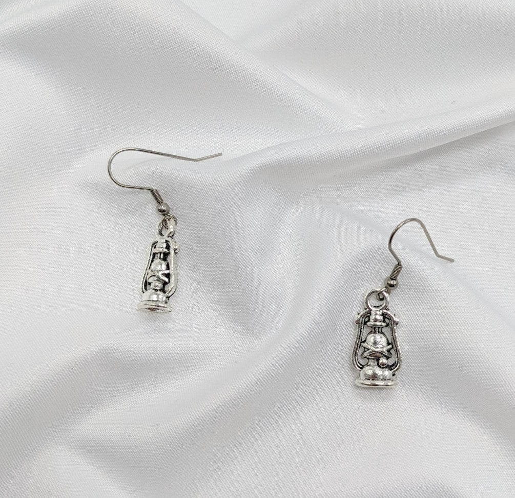 Silver Lantern Earrings
