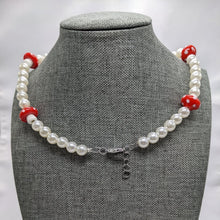 Load image into Gallery viewer, Mushroom and Pearl Necklace
