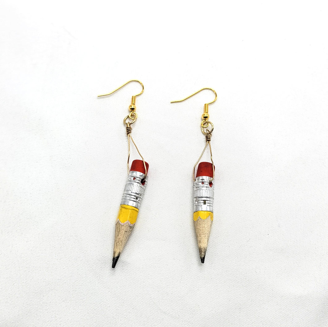 Pencil Me In Earrings