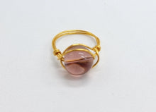 Load image into Gallery viewer, Purple on Gold Ring
