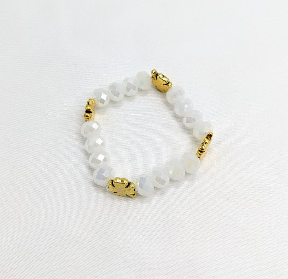 Golden Shamrock Stretch Bracelet