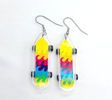Load image into Gallery viewer, SK8 The Infinity Skateboard Earrings
