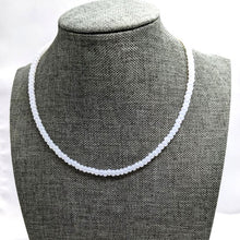 Load image into Gallery viewer, Iridescent White Seed Bead Necklace
